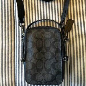 Coach crossbody bag - Signature Jacquard Charcoal/Black